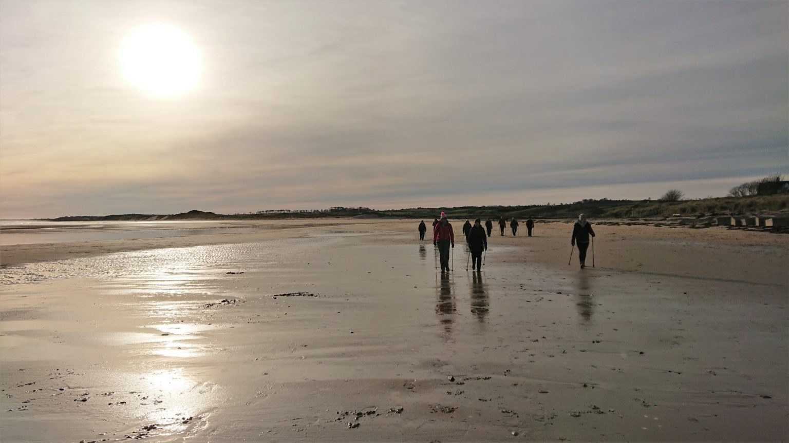 Alnmouth Beach To Boulmer - Jan 2024 - Strolls With Poles - Nordic Walking